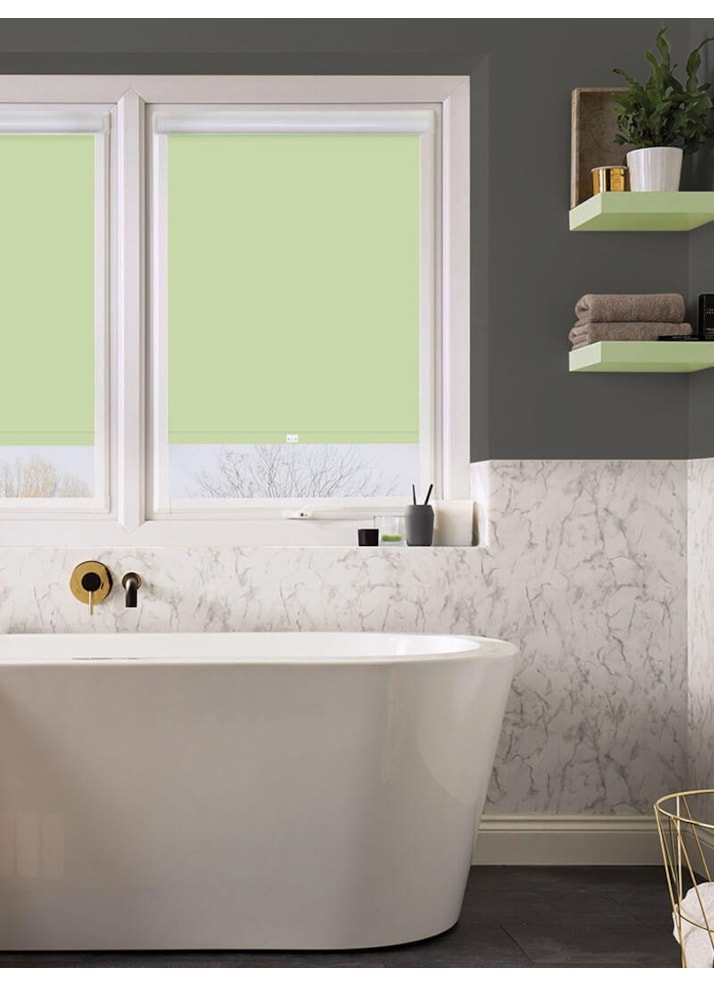 Blackout Pale Pistachio Premium Perfect Fit Roller Blind