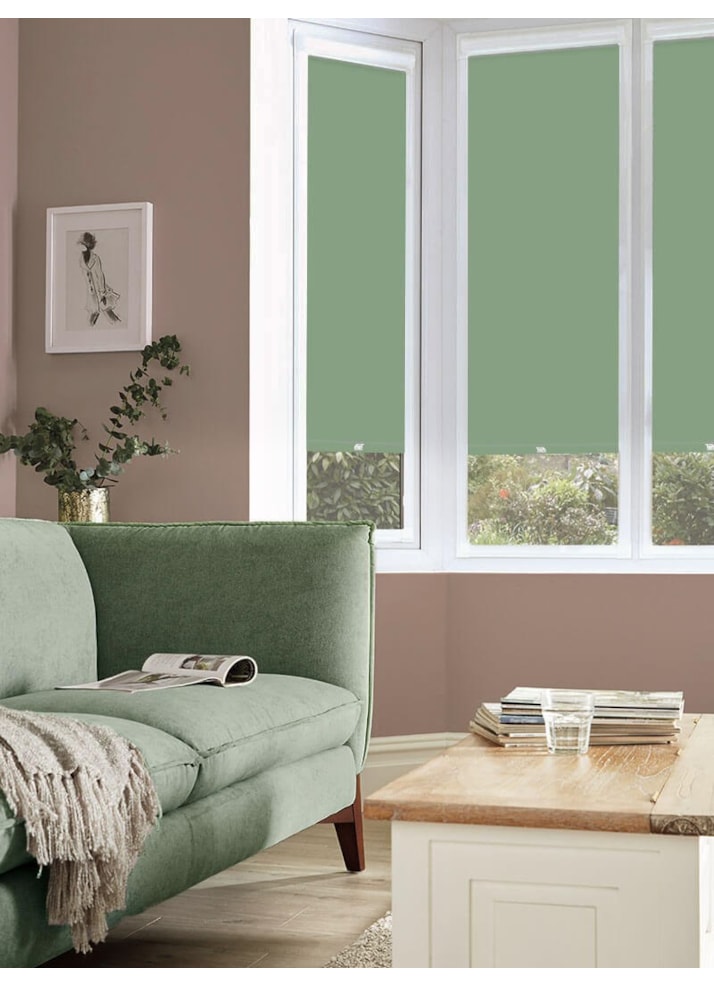 Blackout Wellington Green Perfect Fit Roller Blind