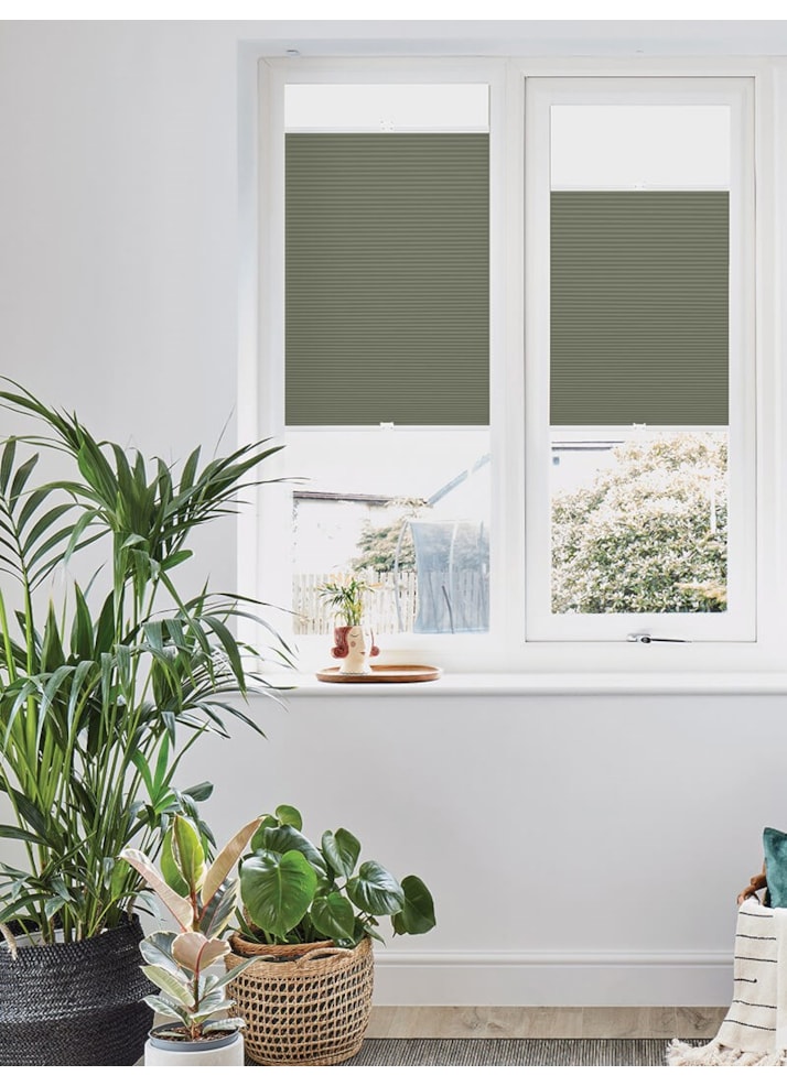 Stachys Green Perfect Fit Thermal Blind