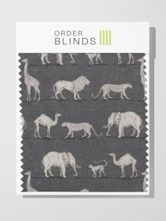 Prairie Animals Lead Roman Blind