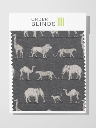 Prairie Animals Lead Roman Blind