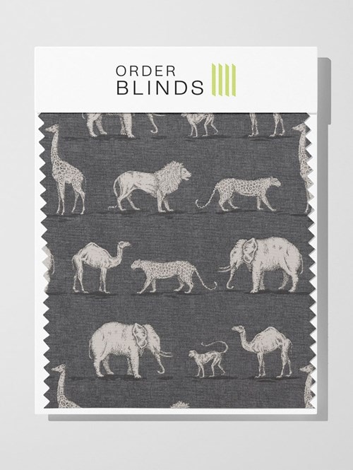 Prairie Animals Lead Roman Blind