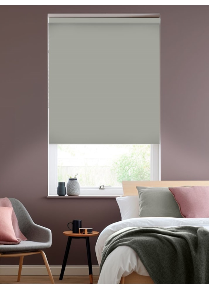 Quicksilver Grey Blackout Thermal Roller Blind