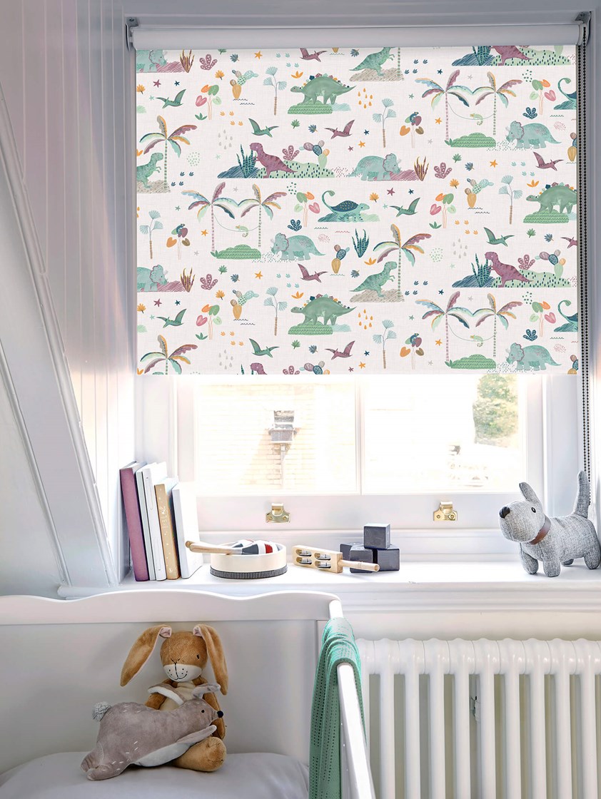 Rainforest Roar Dusk Childrens Roller Blind