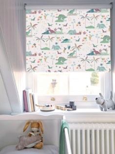 Rainforest Roar Dusk Childrens Roller Blind