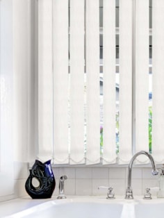 Regal White Waterproof 89mm Vertical Blind