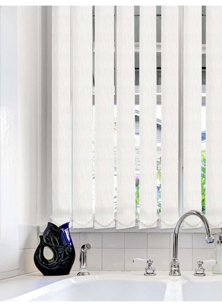 Regal White Waterproof 89mm Vertical Blind