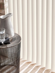 Ridged Dove Rigid PVC 89mm Vertical Blind