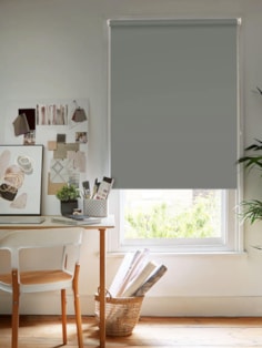 Ash Grey Blackout Thermal Roller Blind