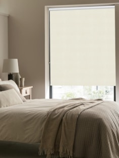 Bone Ivory Premium Blackout Thermal Roller Blind