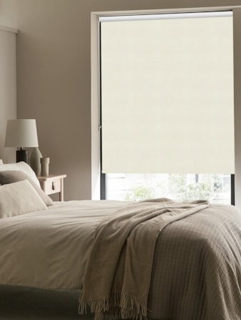 Bone Ivory Premium Blackout Thermal Roller Blind