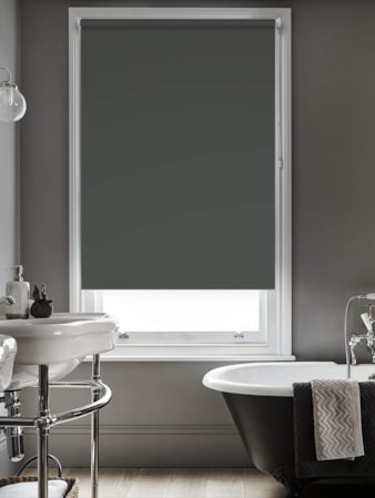 Clifftop Grey Blackout Thermal Roller Blind