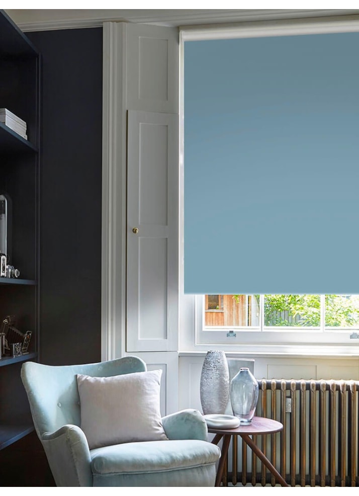 Cornfield Blue Premium Blackout Thermal Roller Blind