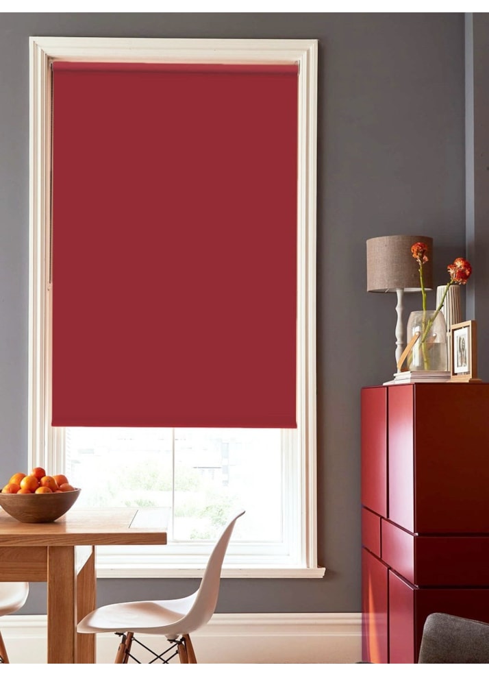 Garnet Red Blackout Thermal Roller Blind