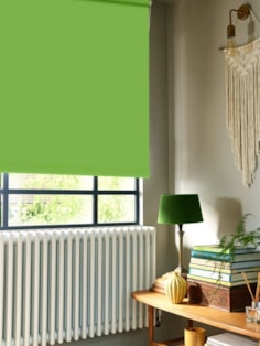 Grasshopper Green Blackout Thermal Roller Blind