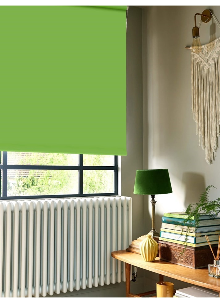 Grasshopper Green Blackout Thermal Roller Blind