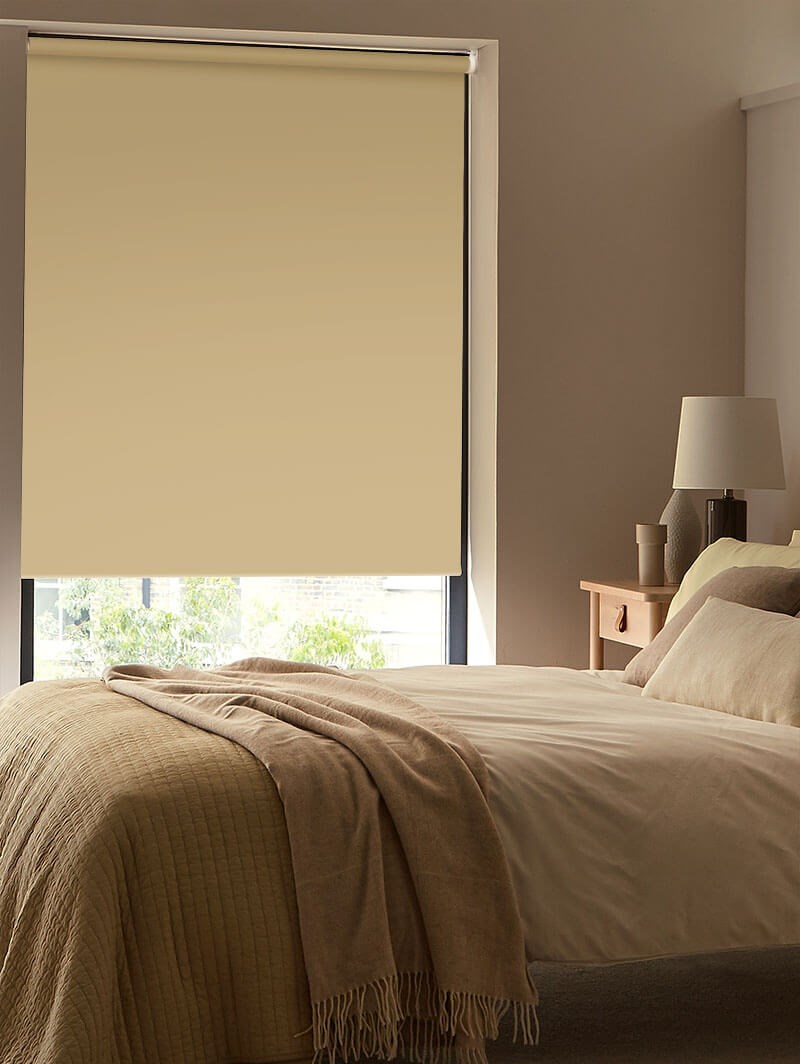 Jute Brown Blackout Thermal Roller Blind