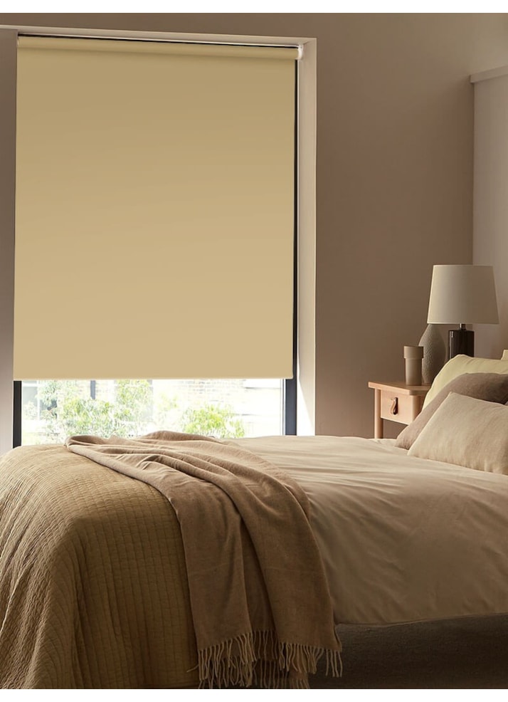 Jute Brown Blackout Thermal Roller Blind