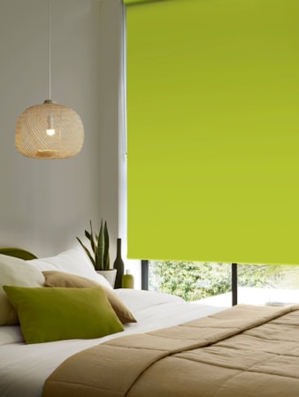 Lime Green Blackout Thermal Roller Blind