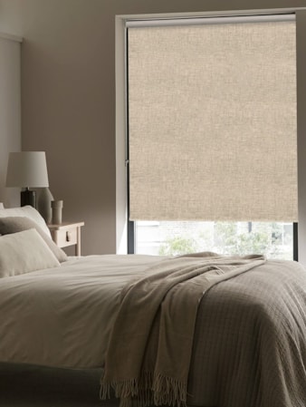 Linen Beige Blackout Thermal Roller Blind