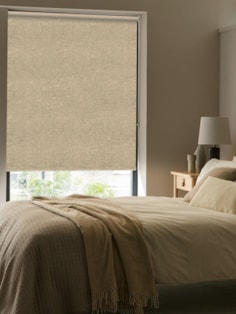 Linen Taupe Blackout Thermal Roller Blind