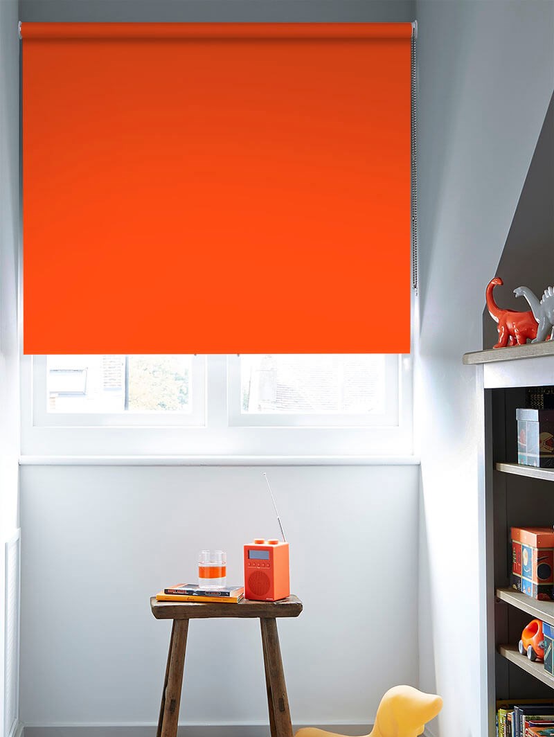 Mandarin Blackout Thermal Roller Blind