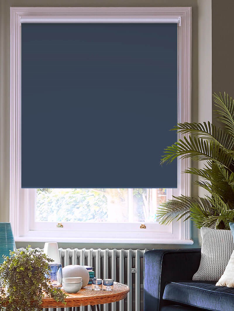 Midnight Navy Premium Blackout Thermal Roller Blind