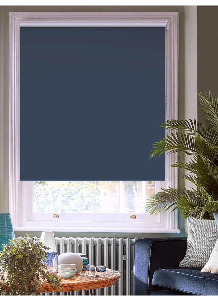 Midnight Navy Premium Blackout Thermal Roller Blind