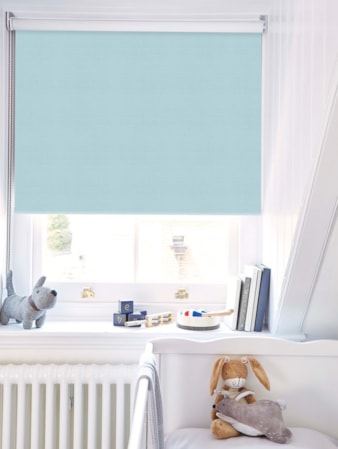 Pale Blue Premium Blackout Thermal Roller Blind