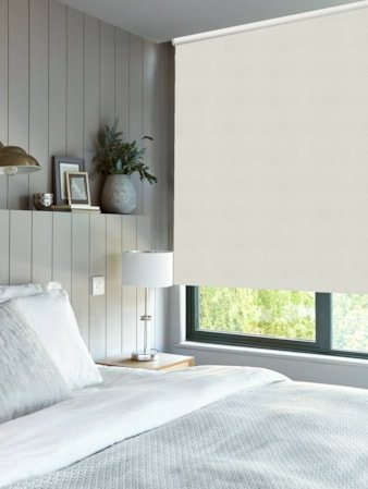 Pale Grey Premium Blackout Thermal Roller Blind