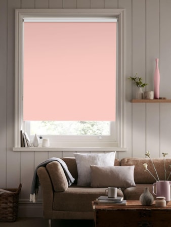 Pale Pink Premium Blackout Thermal Roller Blind