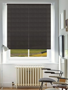 Stratus Black Sheer Cordless Spring Loaded Roller Blind