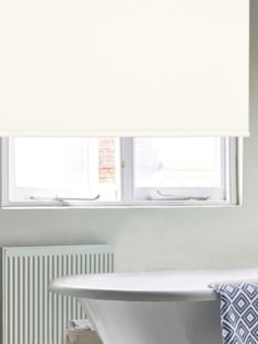 Waterproof Cream Cordless Spring Loaded Roller Blind