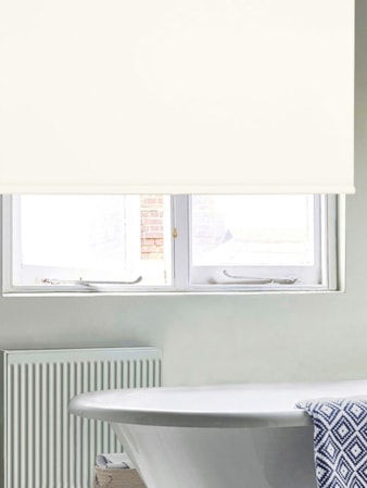 Waterproof Cream Cordless Spring Loaded Roller Blind