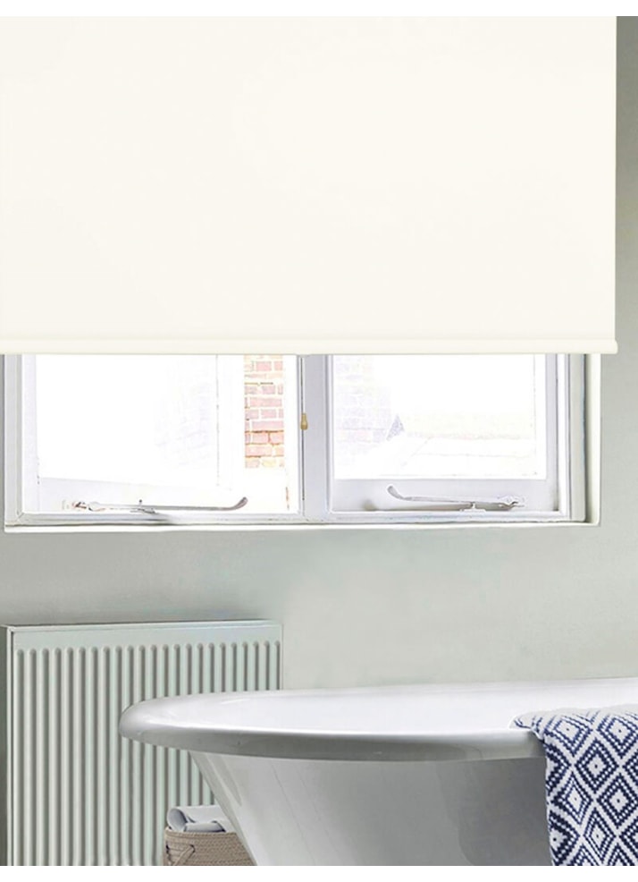 Waterproof Cream Cordless Spring Loaded Roller Blind