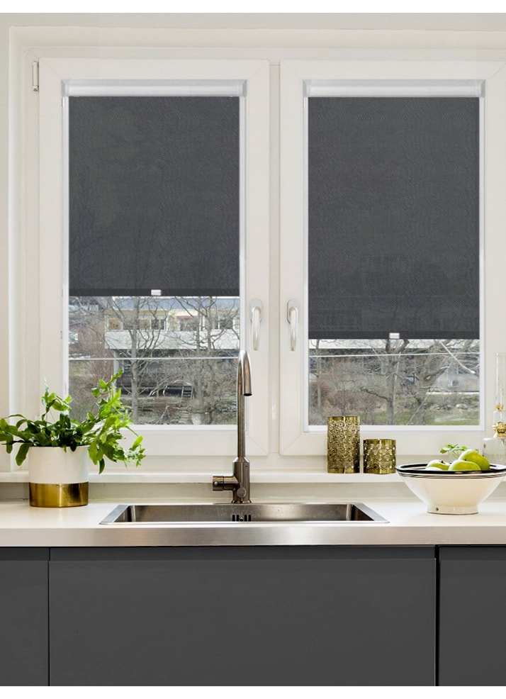 Slate 1% Sunscreen Perfect Fit Roller Blind