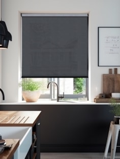 Slate 1% Openness Sunscreen Roller Blind