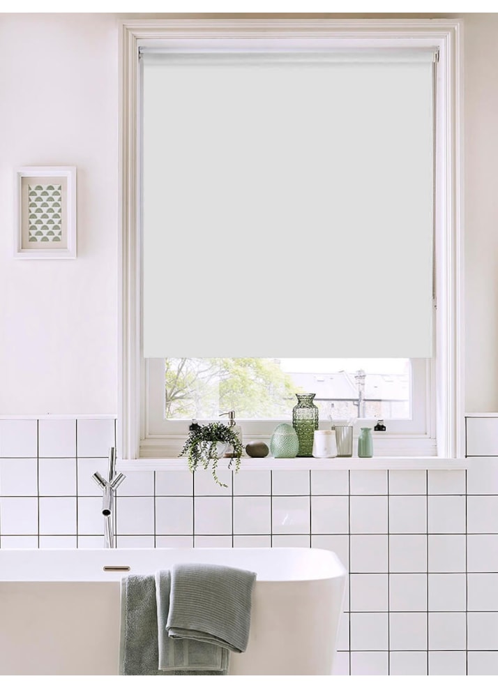 Pearl Grey Bathroom Roller Blind