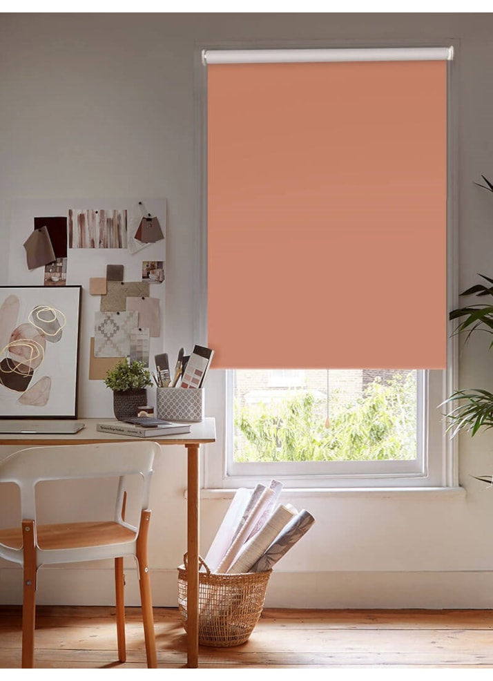 Amphora Terracotta Premium Blackout Spring Loaded Roller Blind