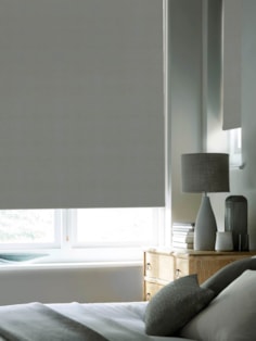 Elegant Grey Premium Blackout Cordless Spring Loaded Roller Blind