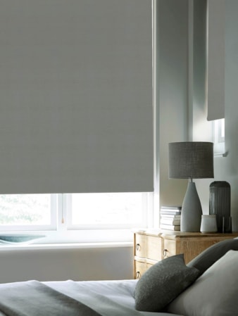 Elegant Grey Premium Blackout Cordless Spring Loaded Roller Blind