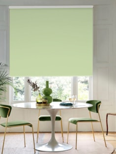 Pale Pistachio Premium Blackout Spring Loaded Roller Blind