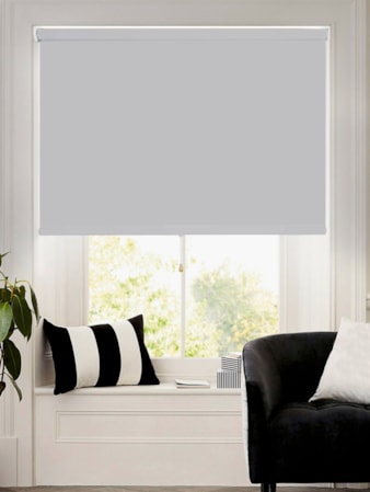 Magnetic Grey Blackout Cordless Spring Loaded Roller Blind