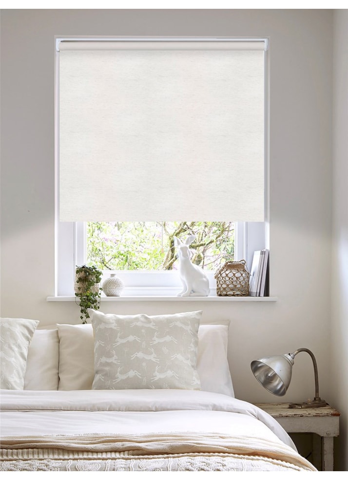 Linen Blackout Cordless Spring Loaded Roller Blind