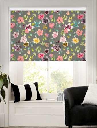 Wildflower Dusk Daylight Cordless Spring Loaded Roller Blind