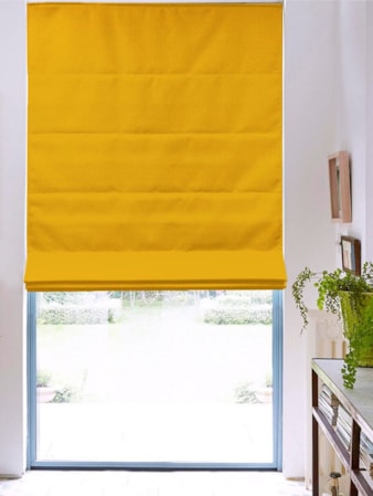 Manhattan Mustard Roman Blind