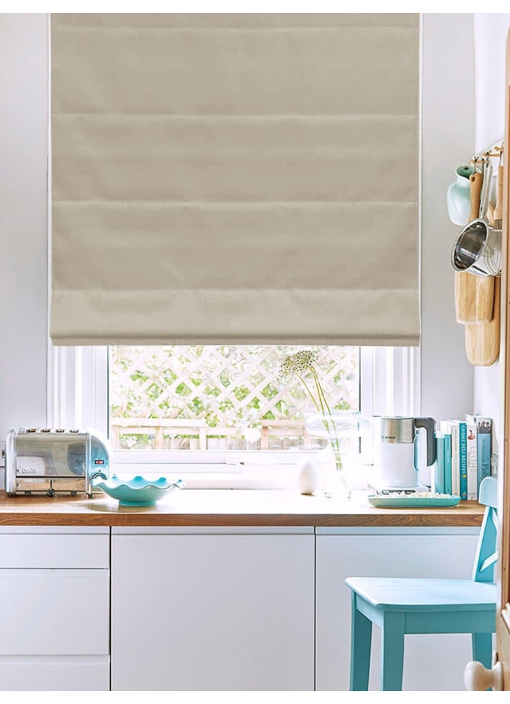 Manhattan Pale Grey Roman Blind