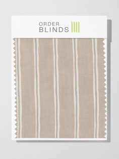 Rowing Stripe Oatmeal Roman Blind