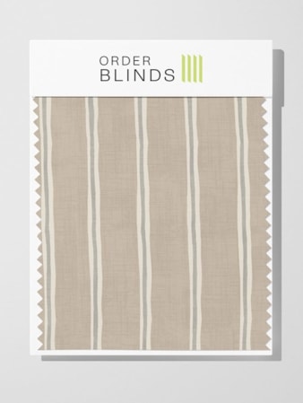 Rowing Stripe Oatmeal Roman Blind