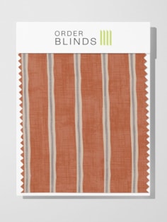 Rowing Stripe Paprika Roman Blind